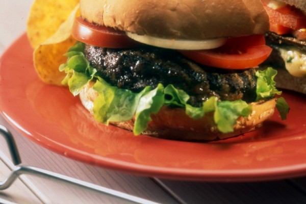 three cheese burgers