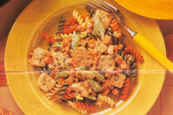 turkey with tri coloured rotini