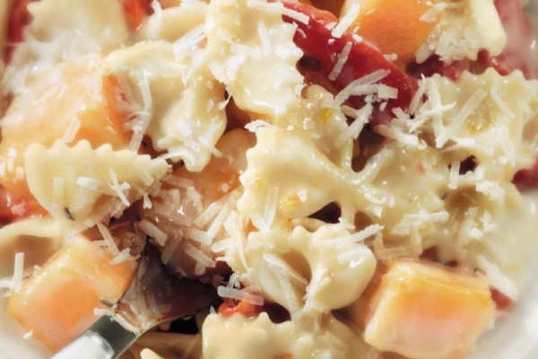 tuscan squash and herb farfalle