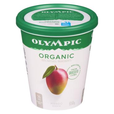 Olympic Organic Mango Balkan Style Yogurt 3% M.F. 650g