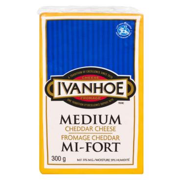 Ivanhoe Medium Coloured Cheddar 300g