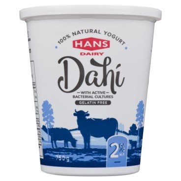 Hans Dairy Dahi Natural Yogurt 2% M.F. 750g