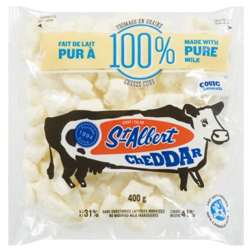 St-Albert Fresh White Cheddar Curds 400g