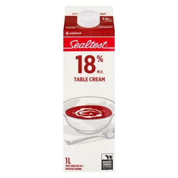 Sealtest Table Cream 18% M.F. 1L