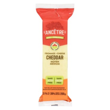 L'Ancêtre Organic Medium Cheddar 200g
