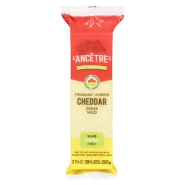 L'Ancêtre Organic Mild Cheddar 200g