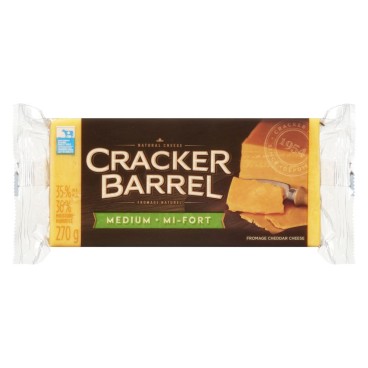Cracker Barrel Medium Coloured Cheddar 270g