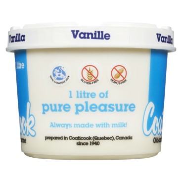 Coaticook Vanilla Old-Fashioned Ice Milk 1L