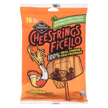 Cheestrings Coloured Cheddar Flavour Stringable Cheese 336g