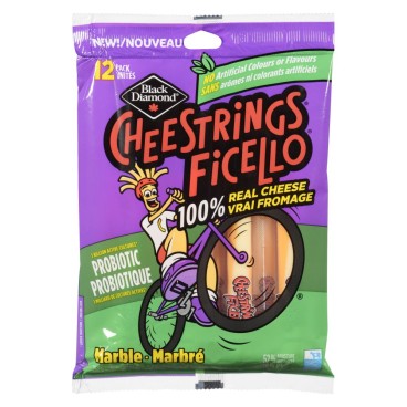 Cheestrings Probiotic Marble Stingable Cheese 252g