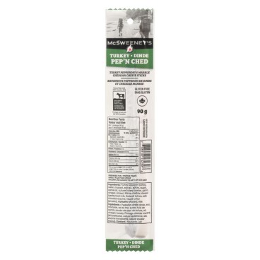 McSweeney's Turkey Pepperoni & Marble Cheddar Cheese Sticks 90g
