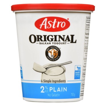 Astro® Original Balkan Yogurt Plain 2% M.F. 750g