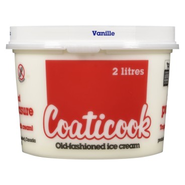 Coaticook Vanilla Old-Fashioned Ice Cream 2L