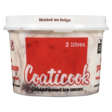Coaticook Fudge Ripple Old-Fashioned Ice Cream 2L