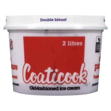 Coaticook Double Blueberry Old-Fashioned Ice Cream 2L