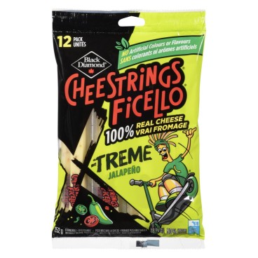 Cheestrings X-Treme Jalapeño Stringable Cheese 252g