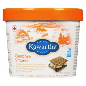Kawartha Dairy Campfire S'mores Ice Cream 1.5L