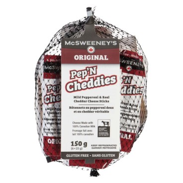 McSweeney's Mild Pepperoni & Real Cheddar Sticks 6x25g