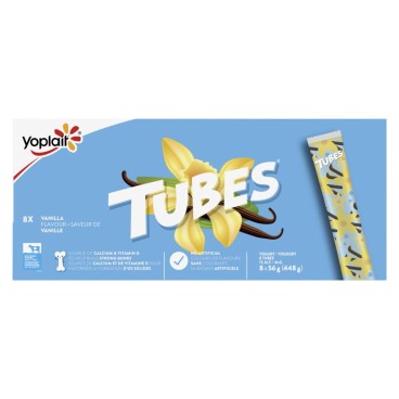 Yoplait Tubes Tubes Vanilla Yogurt 1% M.F. 8x56g