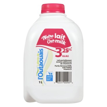 Laiterie de l'Outaouais Homogenized Milk 3.25% M.F. 1L
