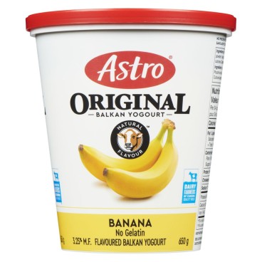 Astro®  Original Balkan Yogurt Banana 3.25% M.F. 650g