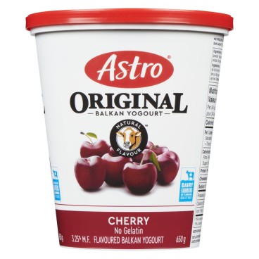 Astro® Original Balkan Yogurt Cherry 3.25% M.F. 650g
