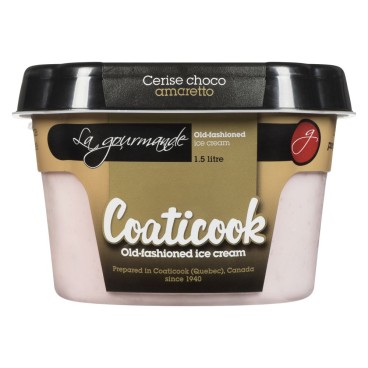Coaticook La Gourmande Cherry Choco Amaretto Old-Fashioned Ice Cream 1.5L