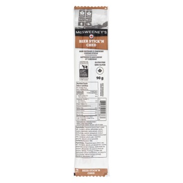 McSweeney's Beer Sausage & Cheddar Sticks 90g