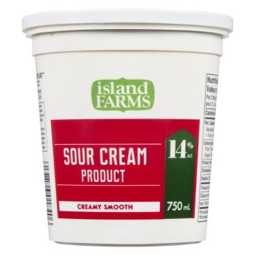 Island Farms Sour Cream 14% M.F. 750ml