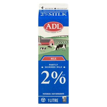 ADL Partly Skimmed Milk 2% M.F. 1L