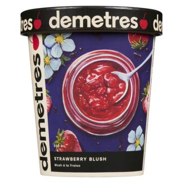 Demetres Strawberry Blush Ice Cream 500ml