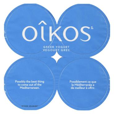 Oîkos Vanilla Greek Yogurt 0% M.F. 4x100g