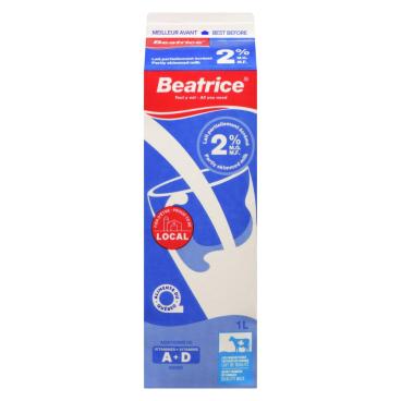 Beatrice Partly Skimmed Milk 2% M.F. 1L