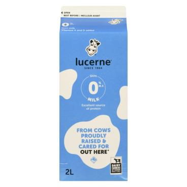 Lucerne Skim Milk 0% M.F. 2L