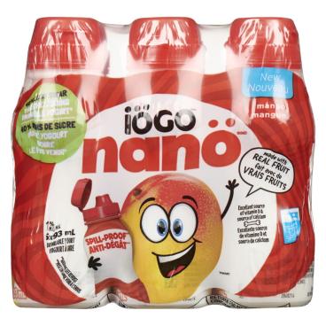 Iögo Nanö Mango Drinkable Yogurt 1% M.F. 6x93ml