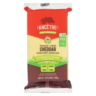 L'Ancêtre Organic Grass Fed Extra Old Cheddar 325g