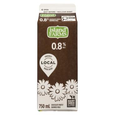 Island Farms Partly Skimmed Chocolate Milk 0.8% M.F.  750ml