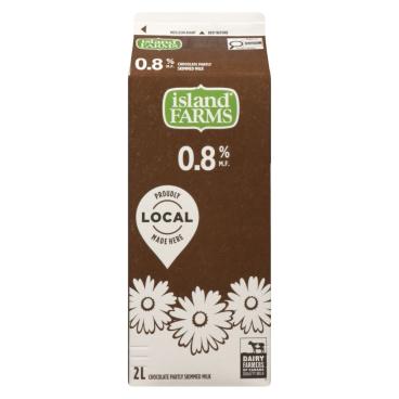 Island Farms Partly Skimmed Chocolate Milk 0.8% M.F. 2L