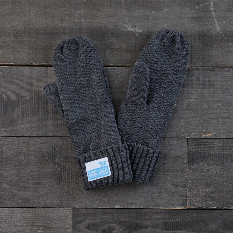 Medium gray mittens
