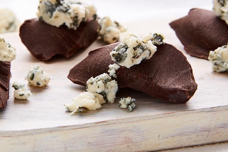 Dessert au chocolat et au fromage Bleu
