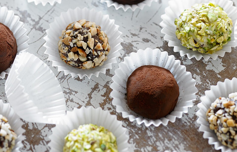 Festive truffle trio