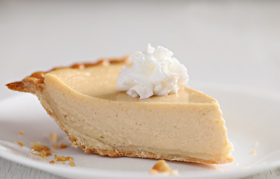 Eggnog pie