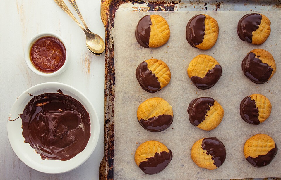 Chocolate button cookies