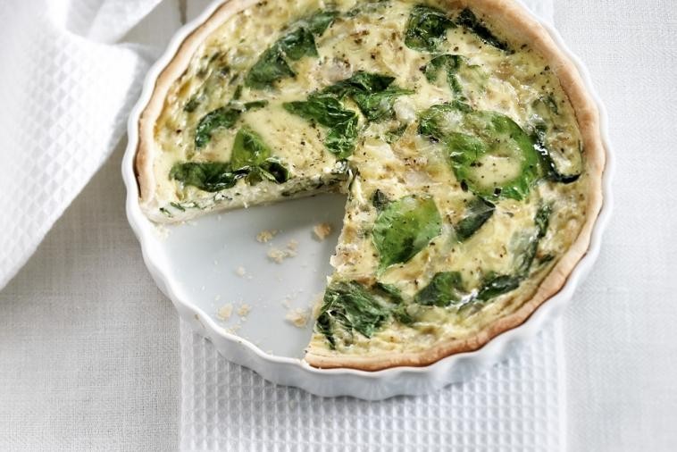 Recette facile à congeler : Quiche aux épinards et à l’oignon doux