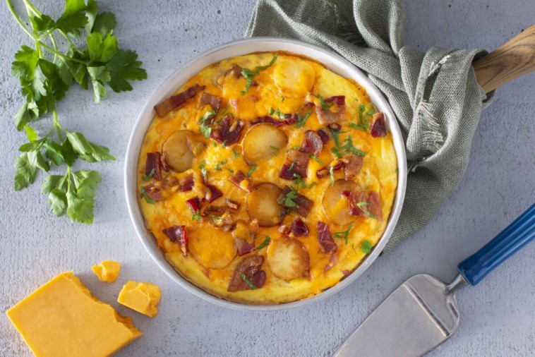 Cheddar, Bacon & Potato Frittata
