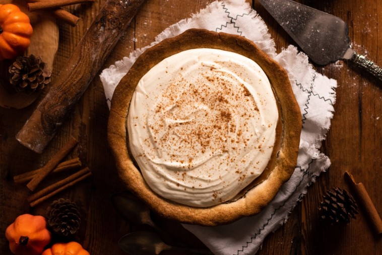 Pumpkin Pie with Maple Whipped Cream