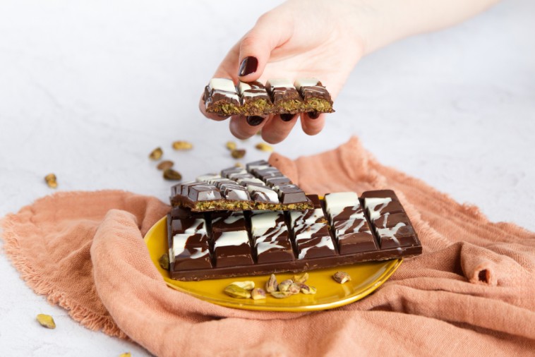 Tablette de chocolat Kadaïf à la pistache