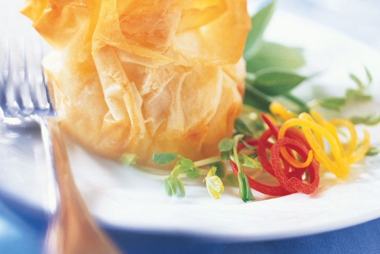 brie and sun dried tomato bundles