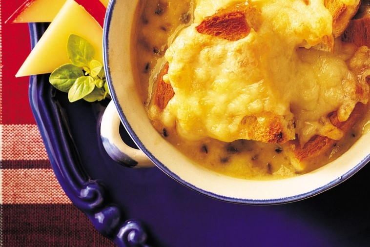 canadian gouda and leek potage