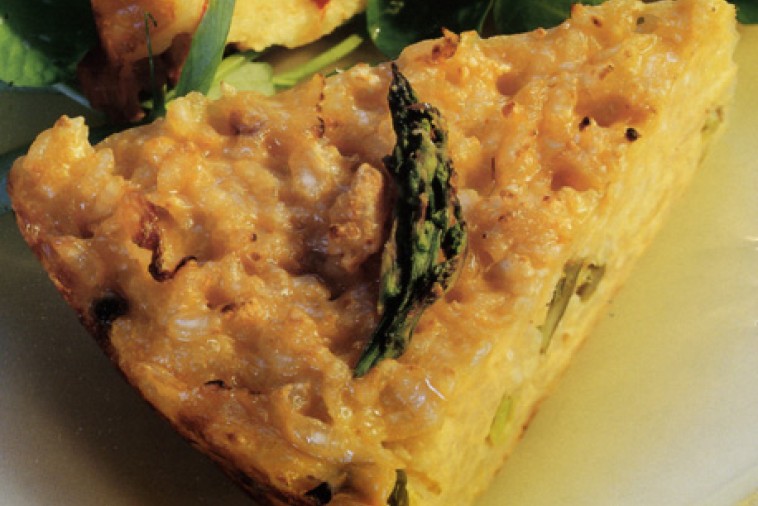 caramelized onion risotto pie